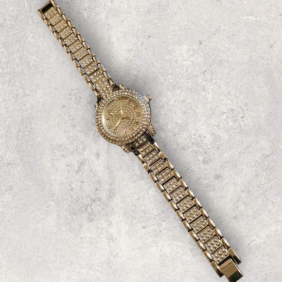 "Iced" Rhinestone Quartz Watch *Comes With Free Gift* - Picture 3 of 11